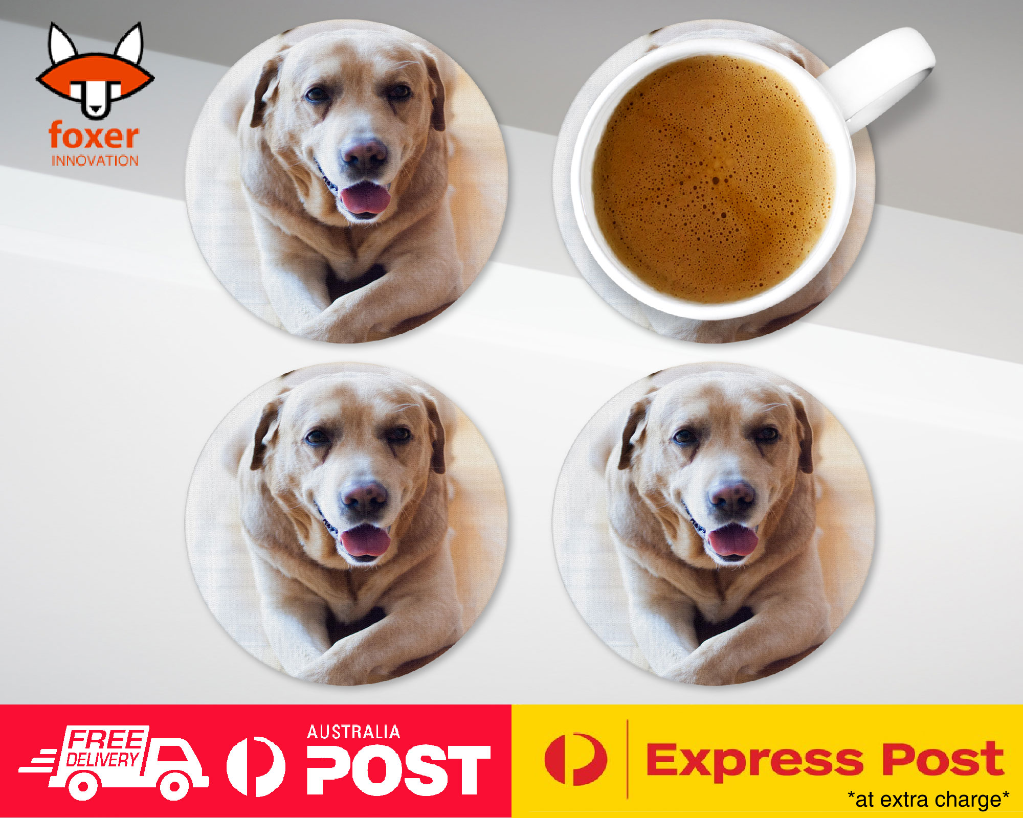 COASTER COFFEE DRINKING MAT|LABRADOR RETRIEVER DOG 18