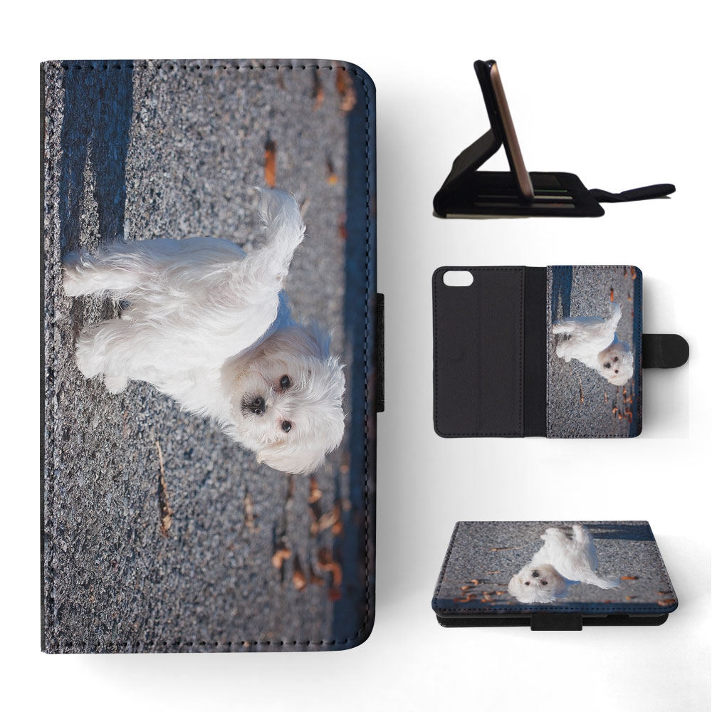 FLIP CASE FOR APPLE IPHONE|MALTESE DOG 7 - Picture 169 of 193