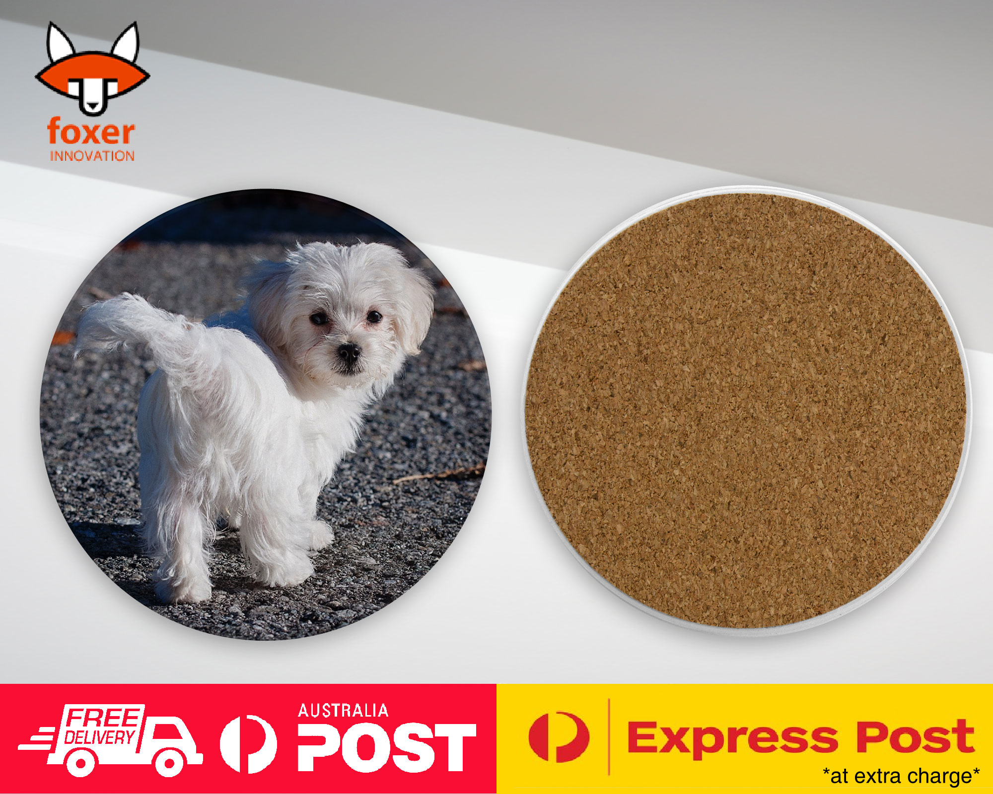 COASTER COFFEE DRINKING MAT|MALTESE DOG 7