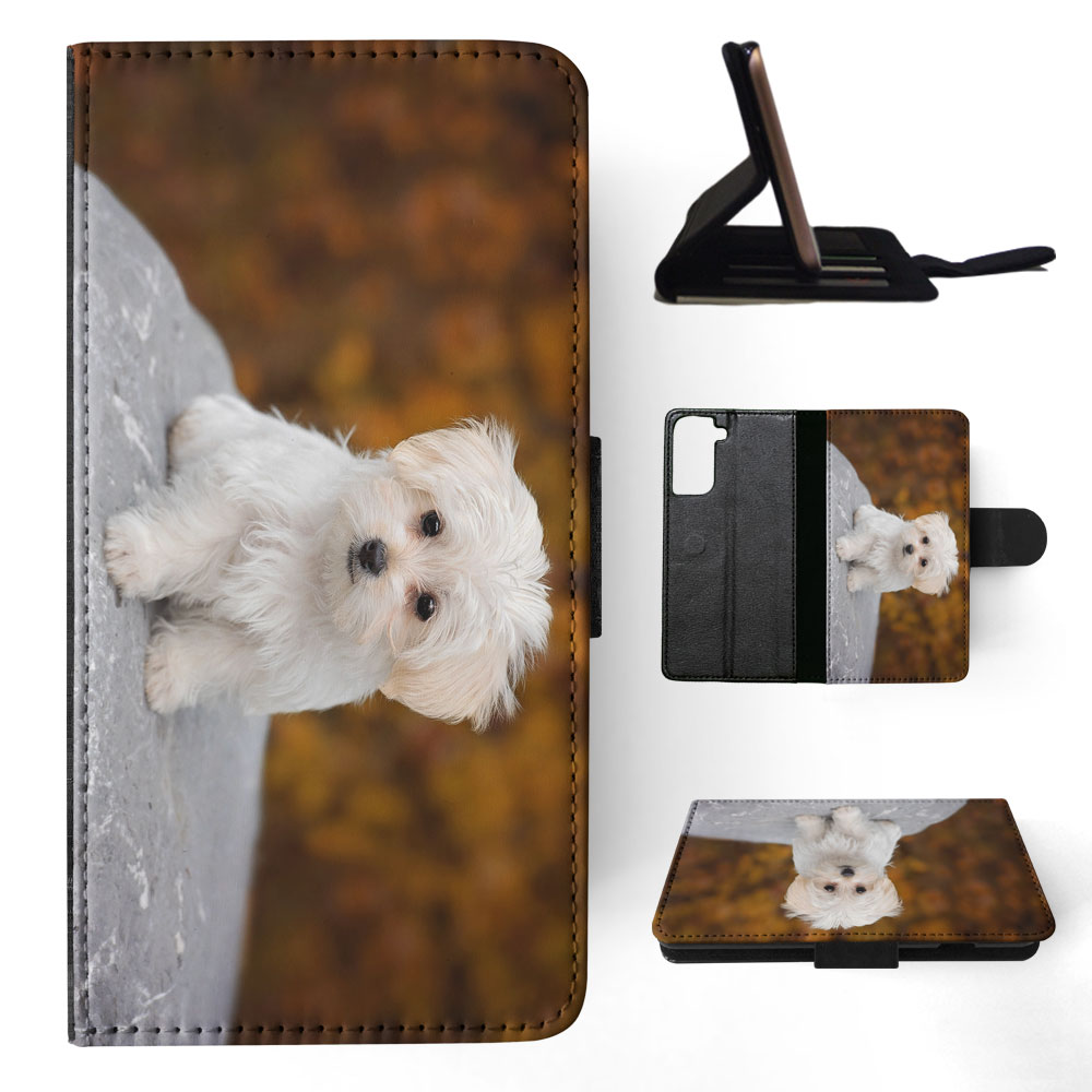 FLIP CASE FOR SAMSUNG GALAXY|MALTESE DOG 9 - Picture 61 of 120