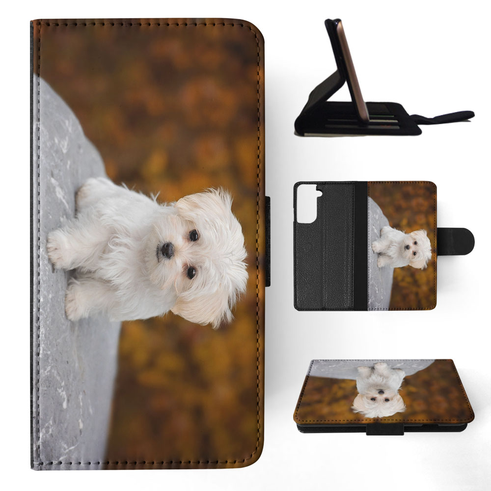 FLIP CASE FOR SAMSUNG GALAXY|MALTESE DOG 9 - Picture 56 of 120