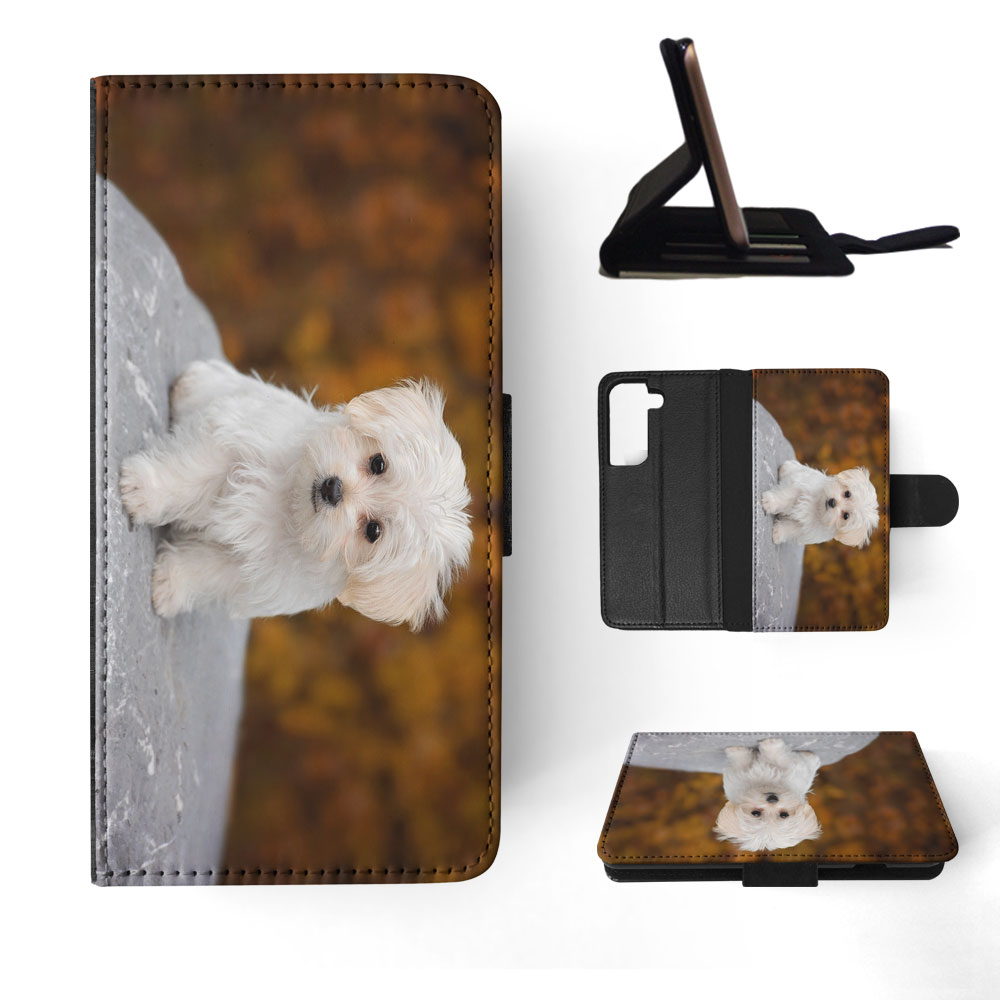 FLIP CASE FOR SAMSUNG GALAXY|MALTESE DOG 9 - Picture 46 of 120