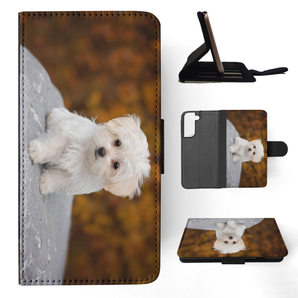 FLIP CASE FOR SAMSUNG GALAXY|MALTESE DOG 9 - Picture 41 of 120
