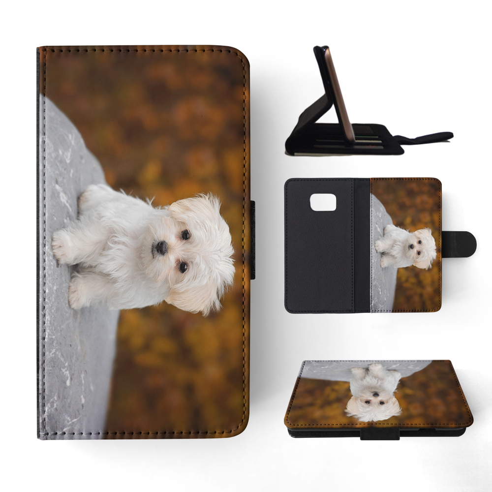 FLIP CASE FOR SAMSUNG GALAXY|MALTESE DOG 9 - Picture 116 of 120