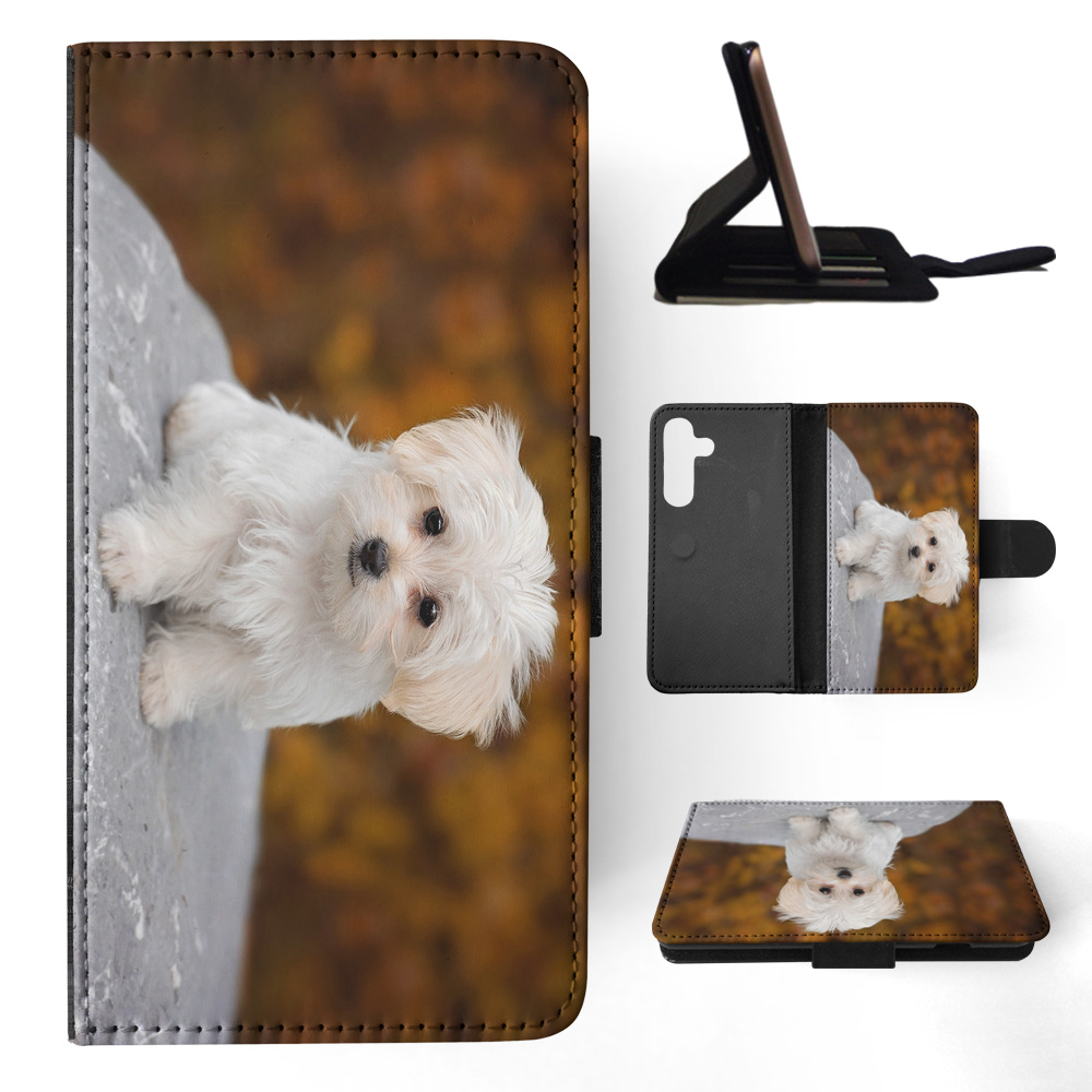 FLIP CASE FOR SAMSUNG GALAXY|MALTESE DOG 9 - Picture 16 of 120