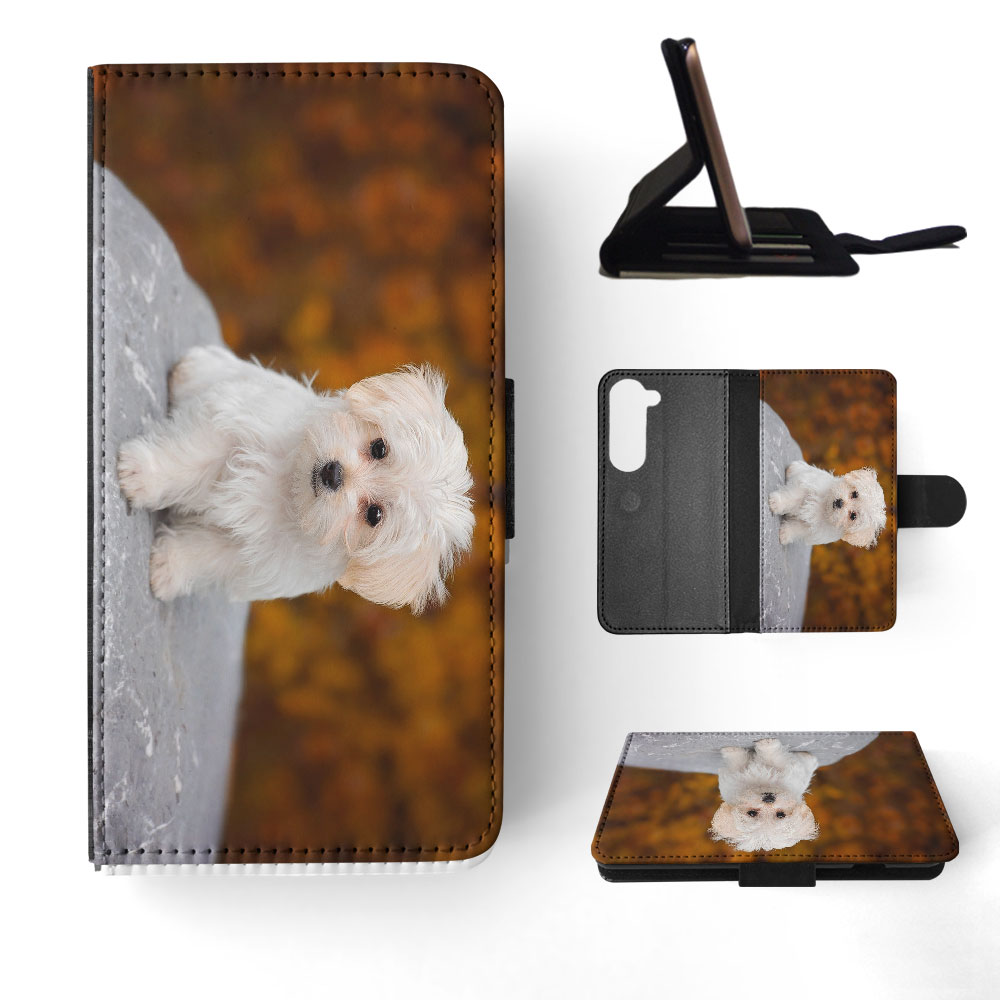 FLIP CASE FOR SAMSUNG GALAXY|MALTESE DOG 9 - Picture 31 of 120