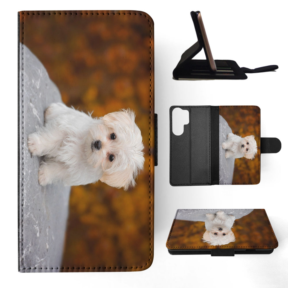 FLIP CASE FOR SAMSUNG GALAXY|MALTESE DOG 9 - Picture 21 of 120