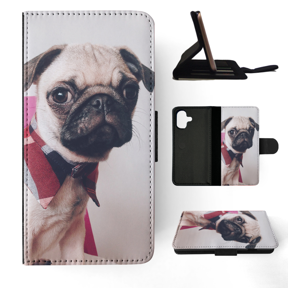 FLIP CASE FOR APPLE IPHONE|CUTE DOG PUPPY CANINE PUG 14 - Picture 21 of 193