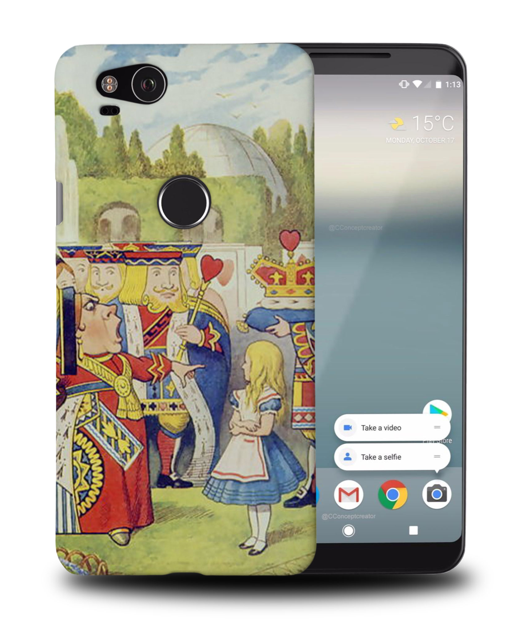CASE COVER FOR GOOGLE PIXEL|ALICE IN WONDERLAND ART #28 - Picture 9 of 11