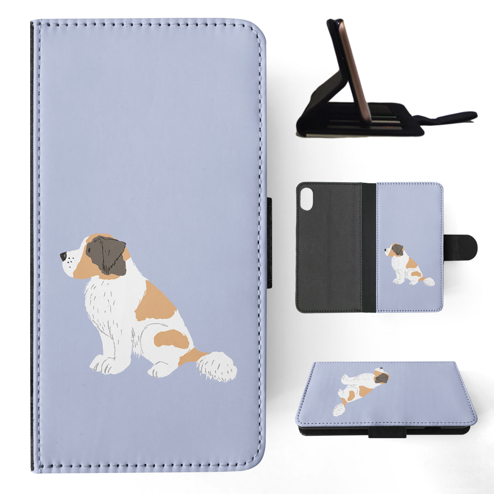 FLIP CASE FOR APPLE IPHONE|SAINT BERNARD DOG 1 - Picture 109 of 193