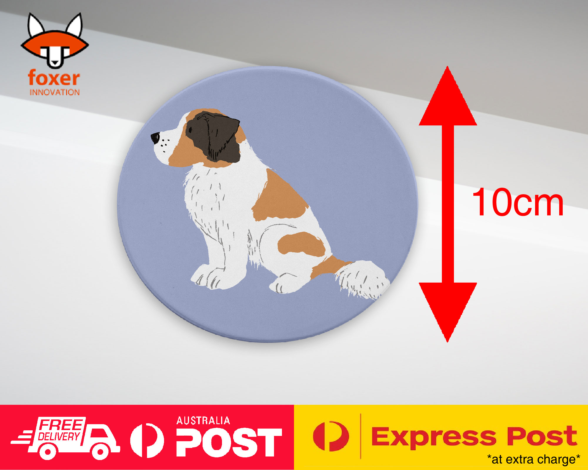 COASTER COFFEE DRINKING MAT|SAINT BERNARD DOG 1