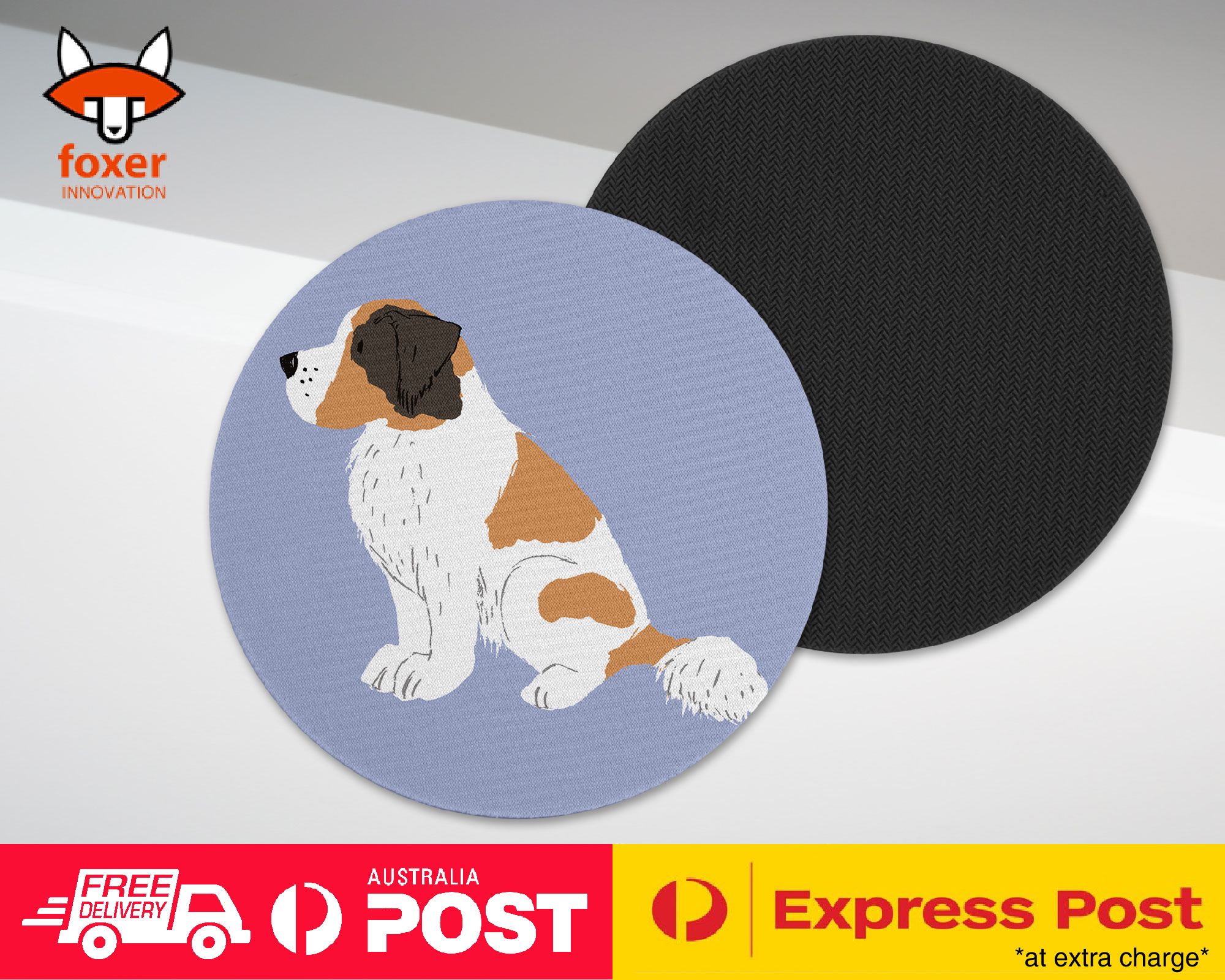 COASTER COFFEE DRINKING MAT|SAINT BERNARD DOG 1
