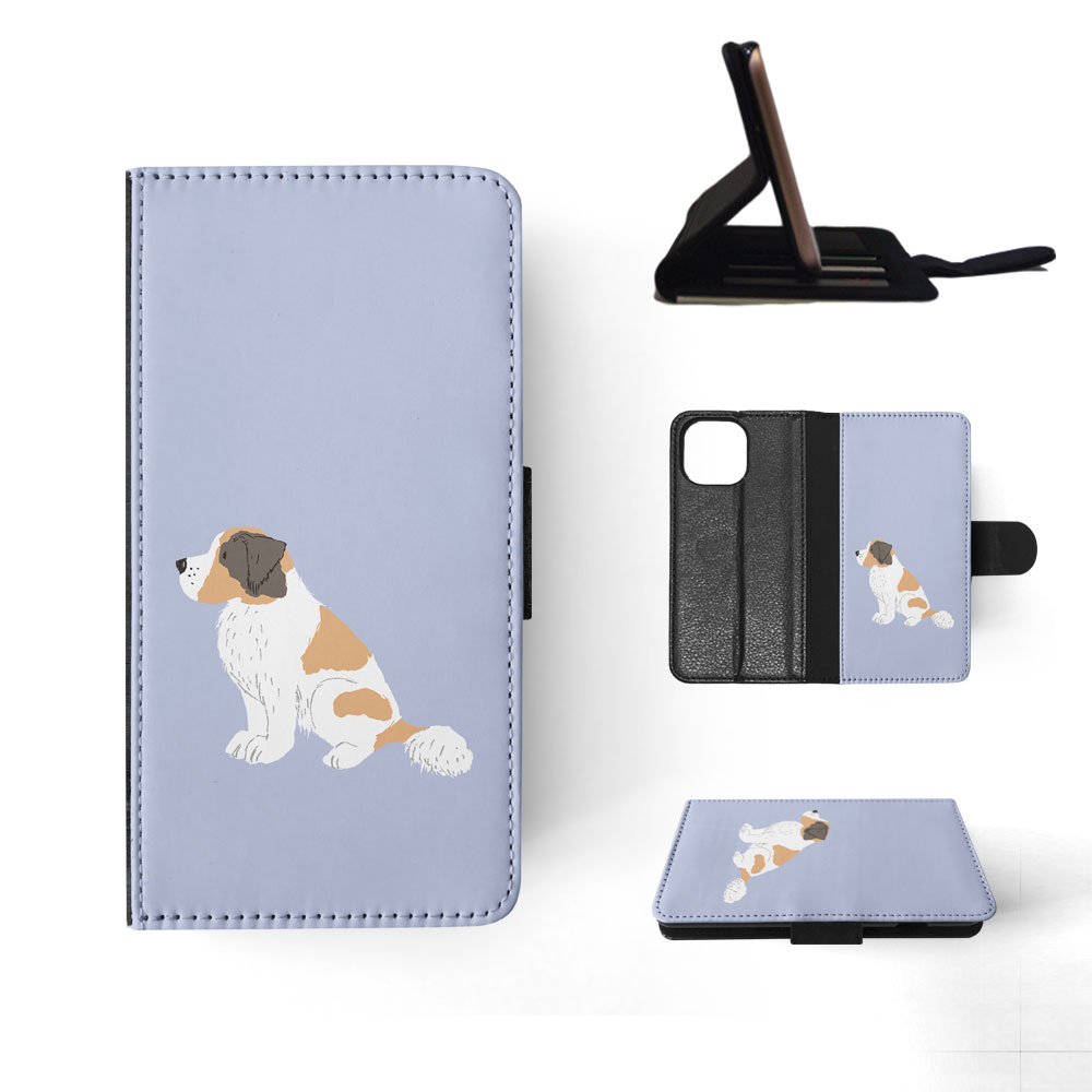 FLIP CASE FOR APPLE IPHONE|SAINT BERNARD DOG 1 - Picture 81 of 193