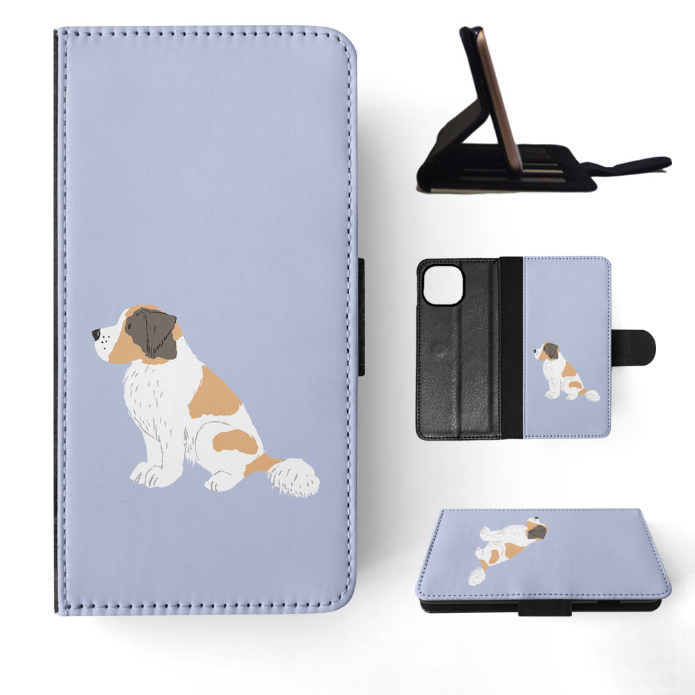 FLIP CASE FOR APPLE IPHONE|SAINT BERNARD DOG 1 - Picture 61 of 193