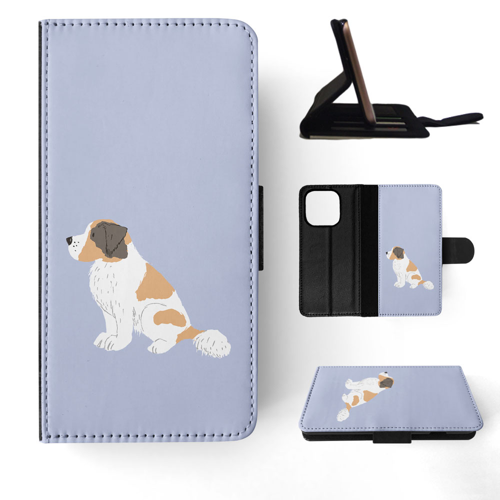 FLIP CASE FOR APPLE IPHONE|SAINT BERNARD DOG 1 - Picture 51 of 193