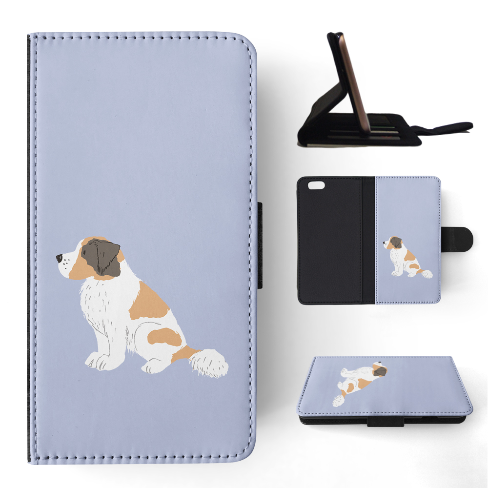 FLIP CASE FOR APPLE IPHONE|SAINT BERNARD DOG 1 - Picture 159 of 193