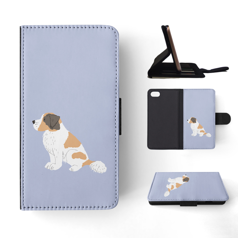 FLIP CASE FOR APPLE IPHONE|SAINT BERNARD DOG 1 - Picture 134 of 193