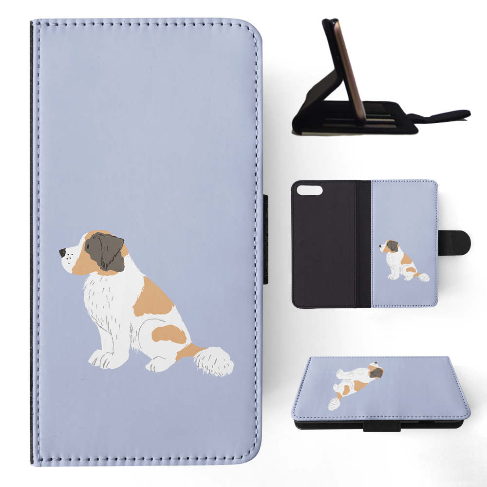 FLIP CASE FOR APPLE IPHONE|SAINT BERNARD DOG 1 - Picture 129 of 193
