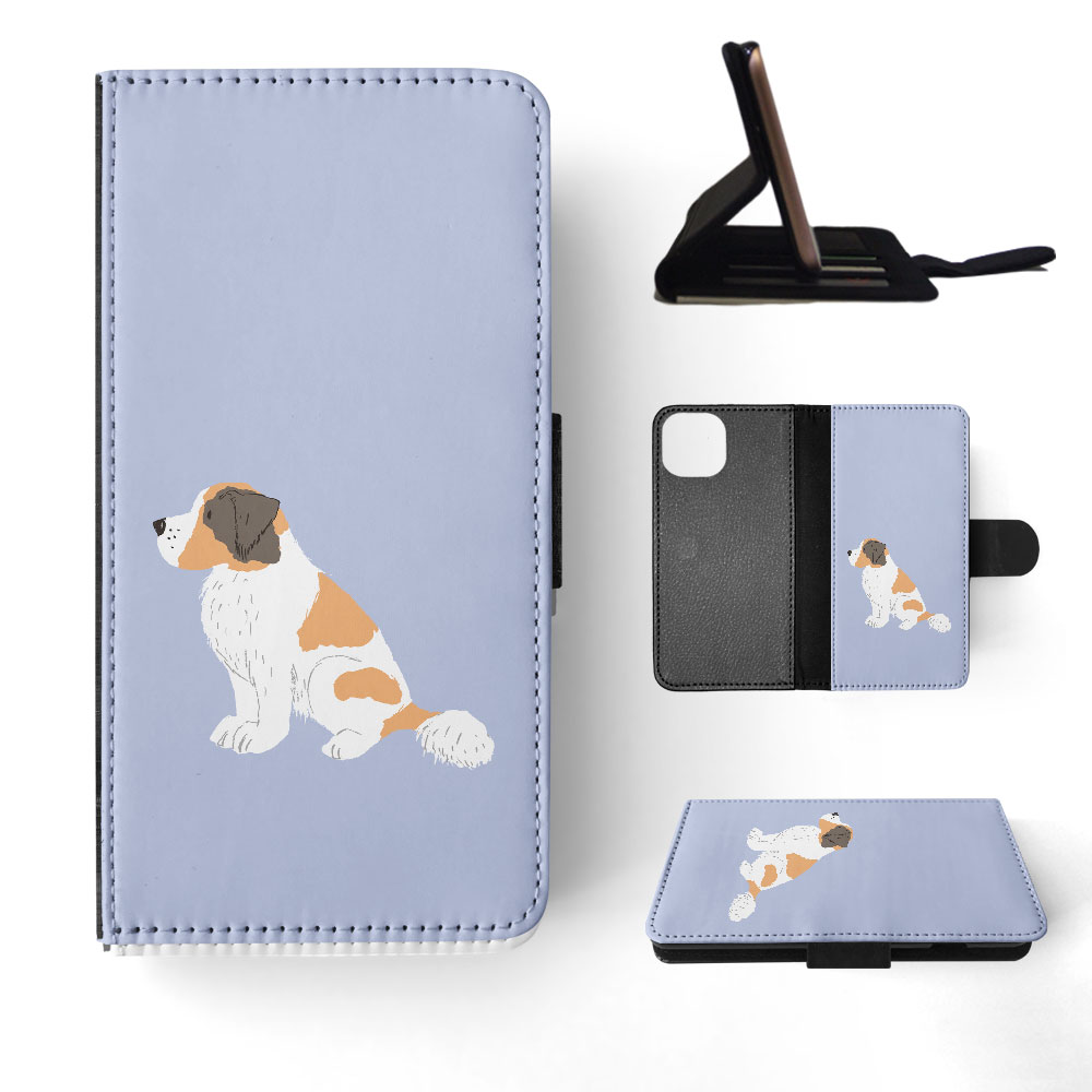 FLIP CASE FOR APPLE IPHONE|SAINT BERNARD DOG 1 - Picture 41 of 193