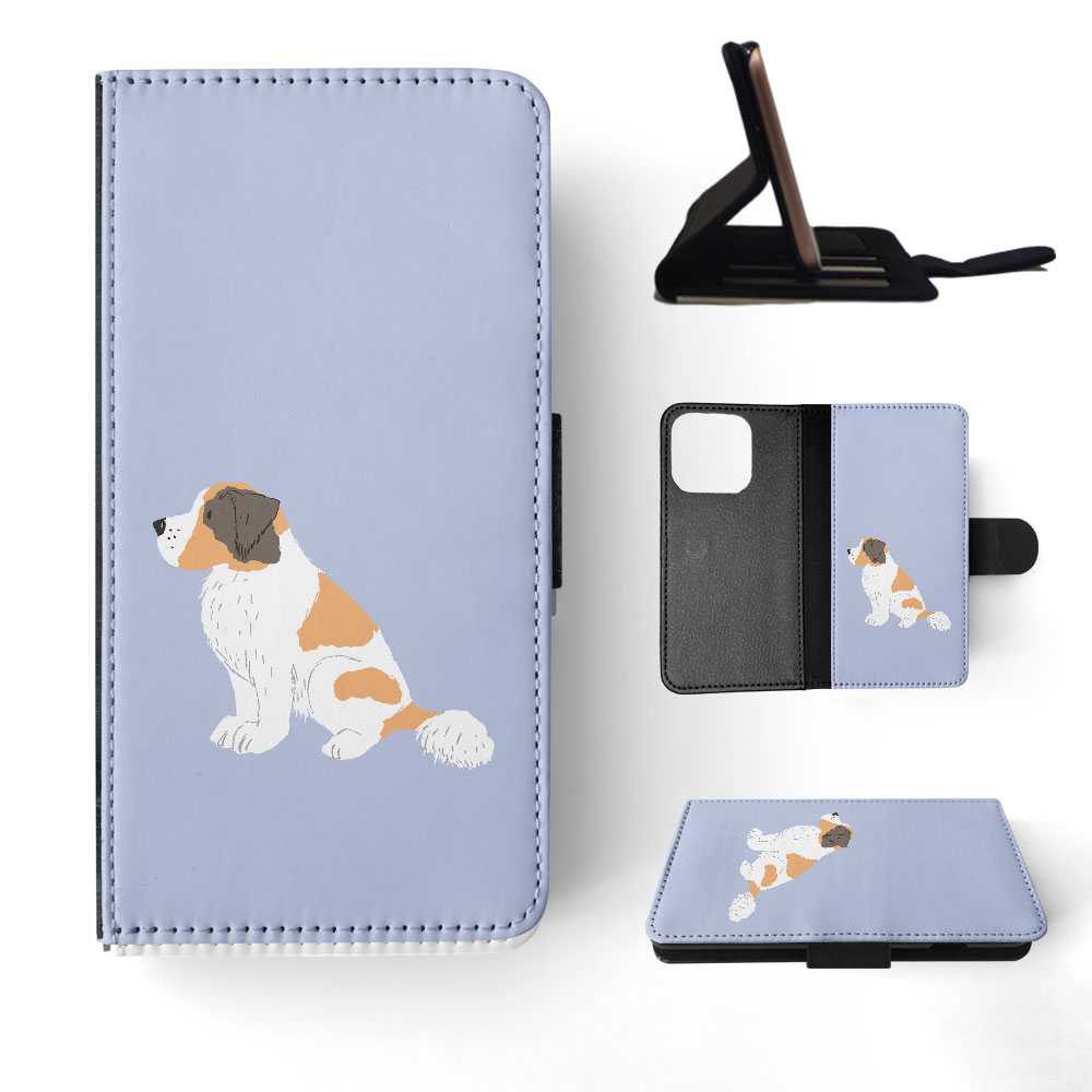 FLIP CASE FOR APPLE IPHONE|SAINT BERNARD DOG 1 - Picture 31 of 193