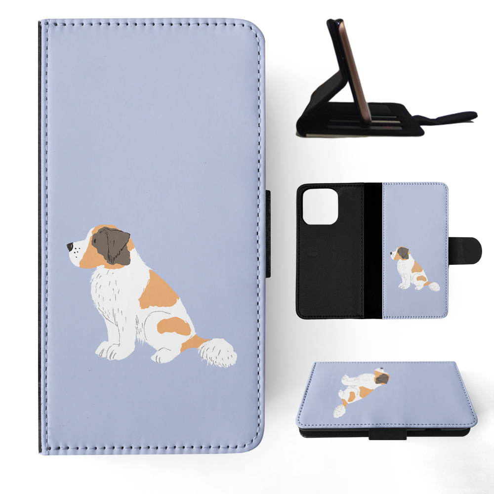 FLIP CASE FOR APPLE IPHONE|SAINT BERNARD DOG 1 - Picture 11 of 193