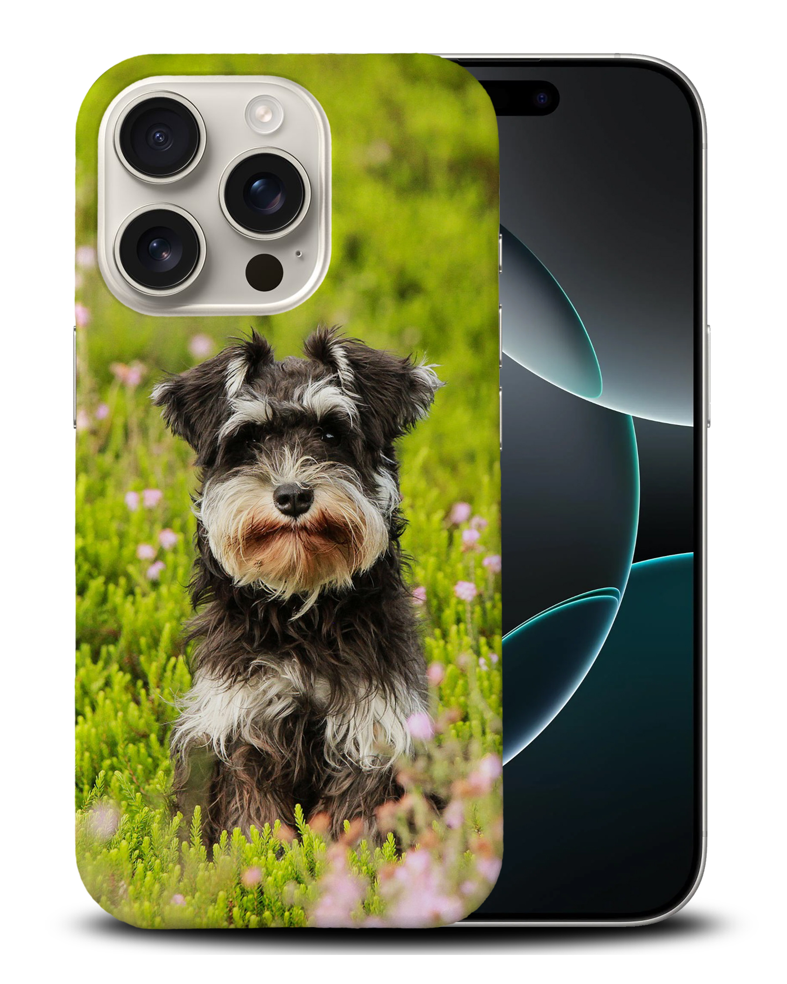 CASE COVER FOR APPLE IPHONE|SCHNAUZER DOG 1 - Foto 3 di 44