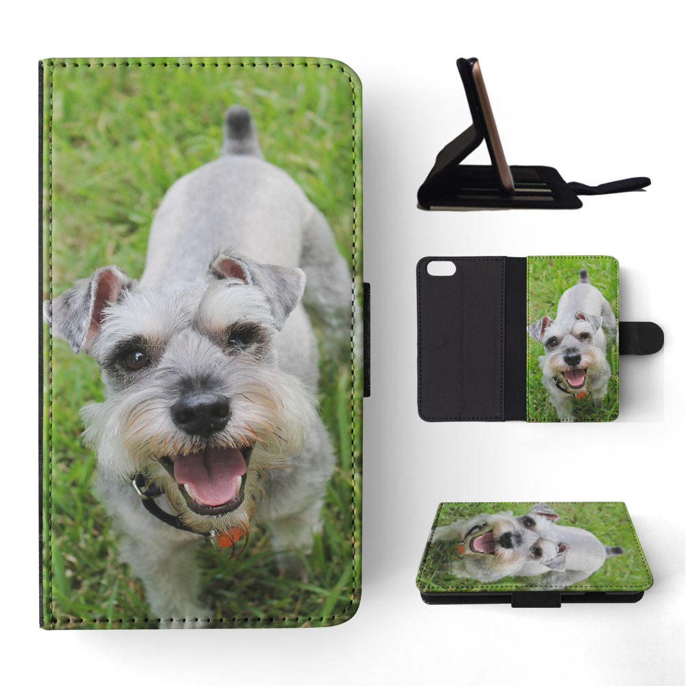 FLIP CASE FOR APPLE IPHONE|SCHNAUZER DOG 3 - Picture 169 of 193