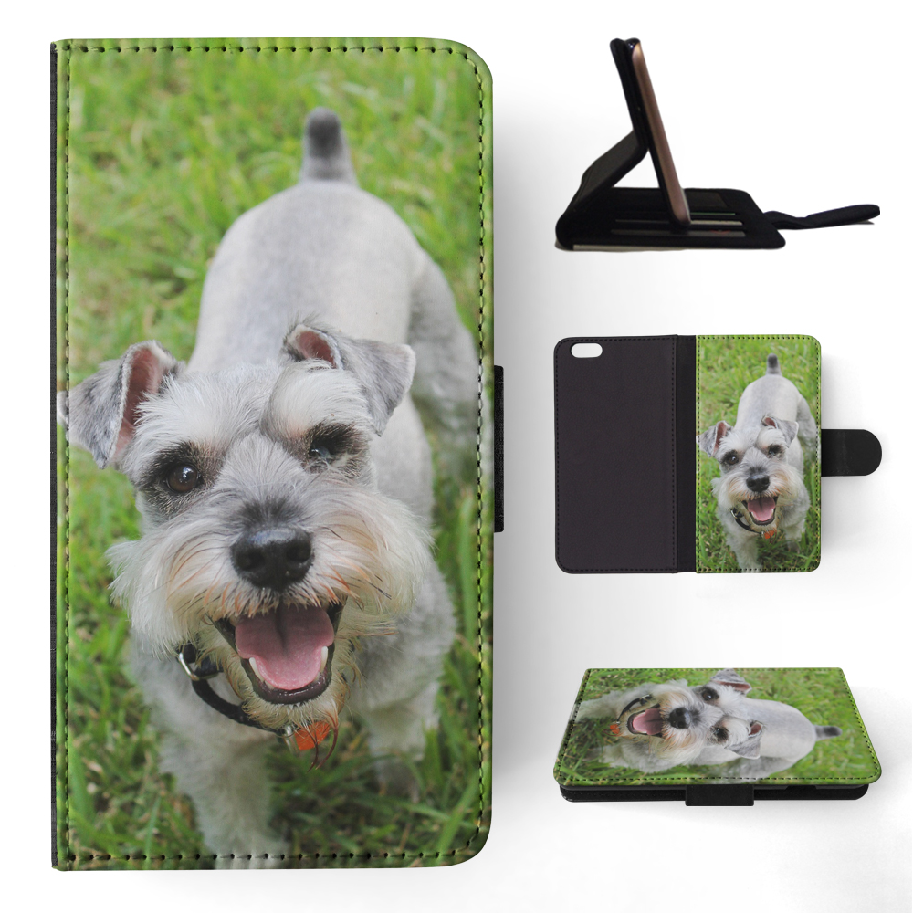 FLIP CASE FOR APPLE IPHONE|SCHNAUZER DOG 3 - Picture 149 of 193