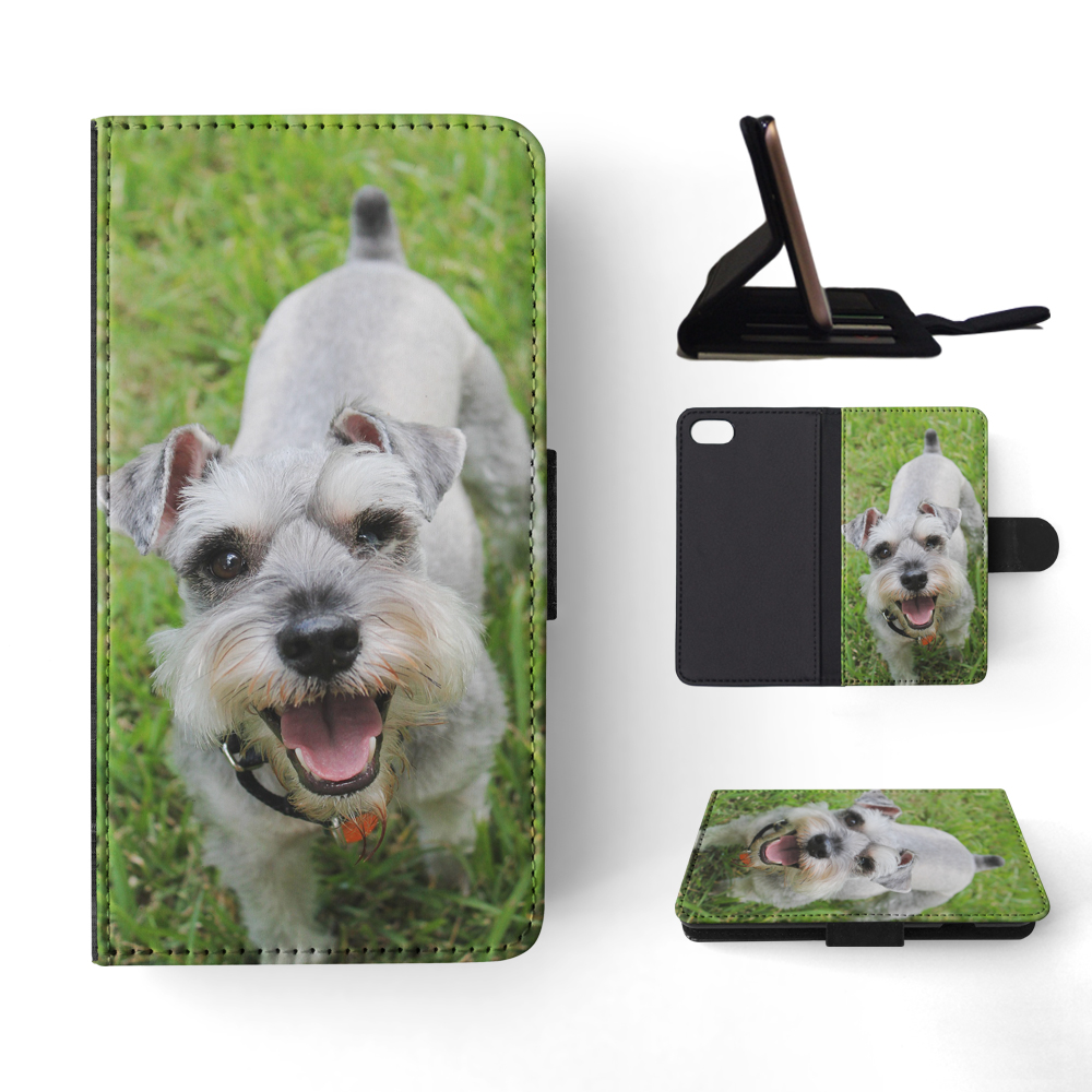 FLIP CASE FOR APPLE IPHONE|SCHNAUZER DOG 3 - Picture 134 of 193