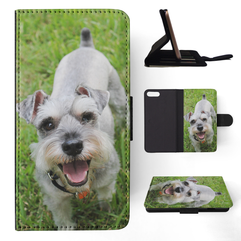 FLIP CASE FOR APPLE IPHONE|SCHNAUZER DOG 3 - Picture 129 of 193