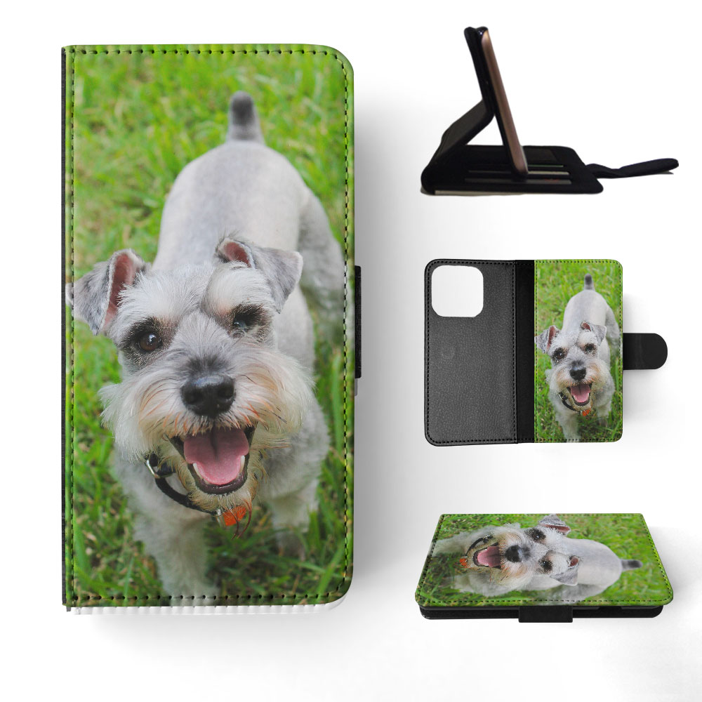 FLIP CASE FOR APPLE IPHONE|SCHNAUZER DOG 3 - Picture 31 of 193