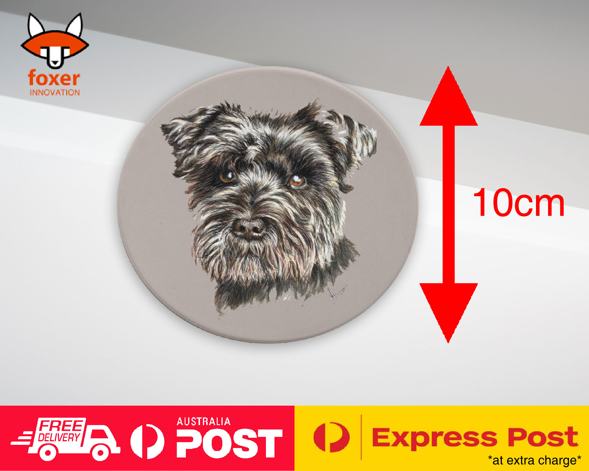 COASTER COFFEE DRINKING MAT|SCHNAUZER DOG 8 - Imagen 11 de 21