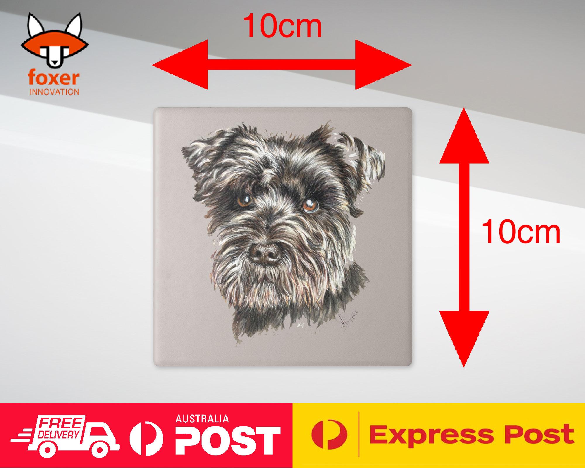 COASTER COFFEE DRINKING MAT|SCHNAUZER DOG 8 - Imagen 21 de 21
