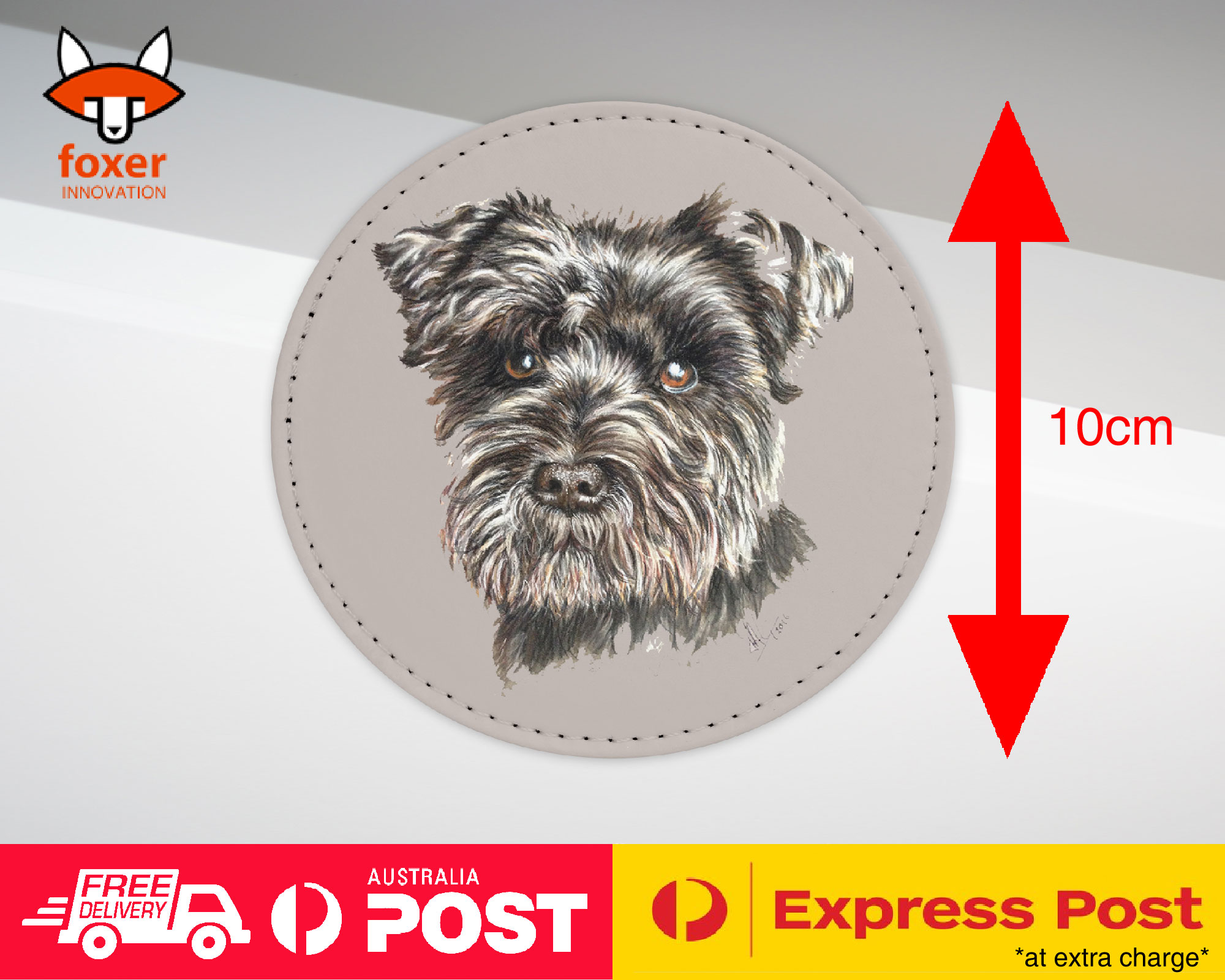 COASTER COFFEE DRINKING MAT|SCHNAUZER DOG 8 - Imagen 7 de 21
