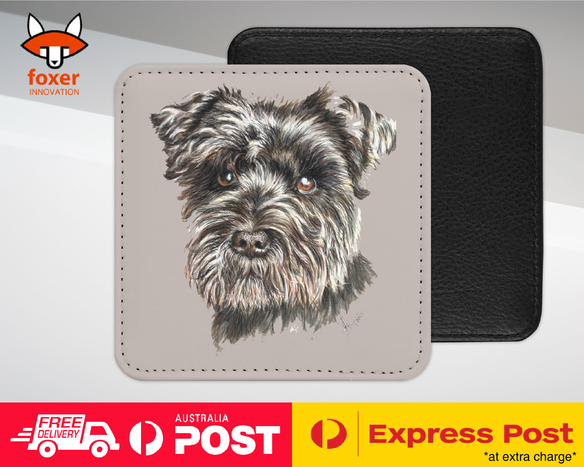 COASTER COFFEE DRINKING MAT|SCHNAUZER DOG 8 - Imagen 15 de 21