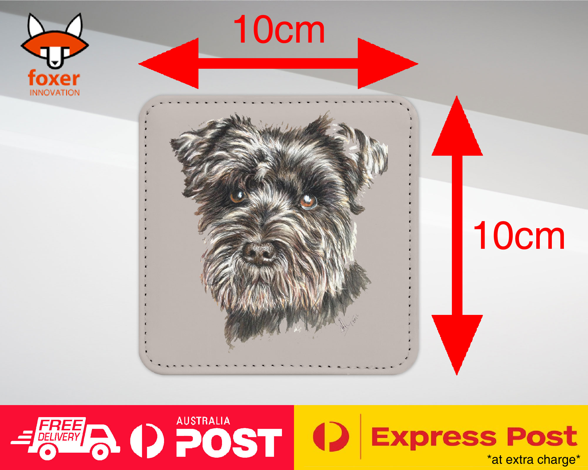 COASTER COFFEE DRINKING MAT|SCHNAUZER DOG 8 - Imagen 17 de 21