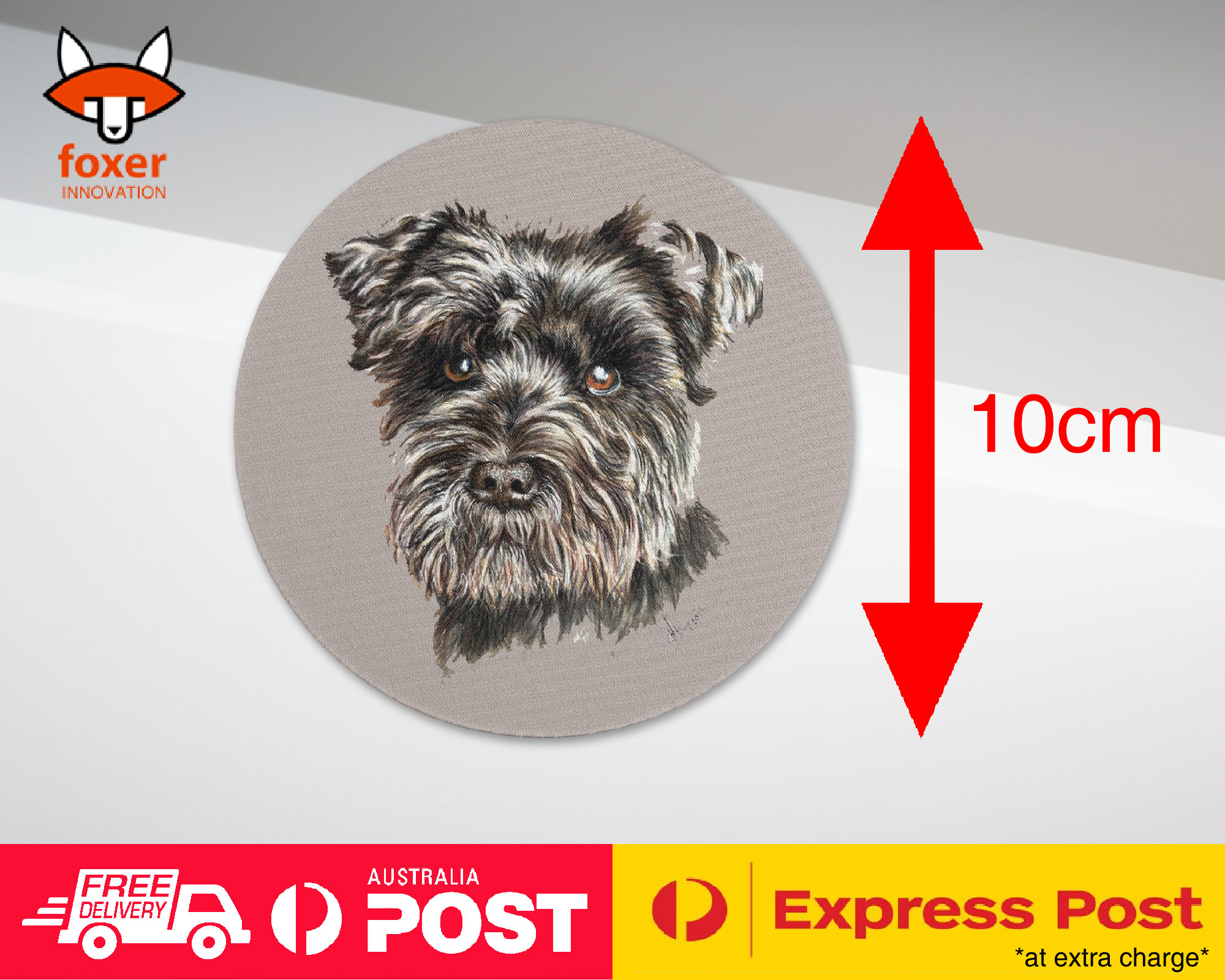 COASTER COFFEE DRINKING MAT|SCHNAUZER DOG 8 - Imagen 4 de 21