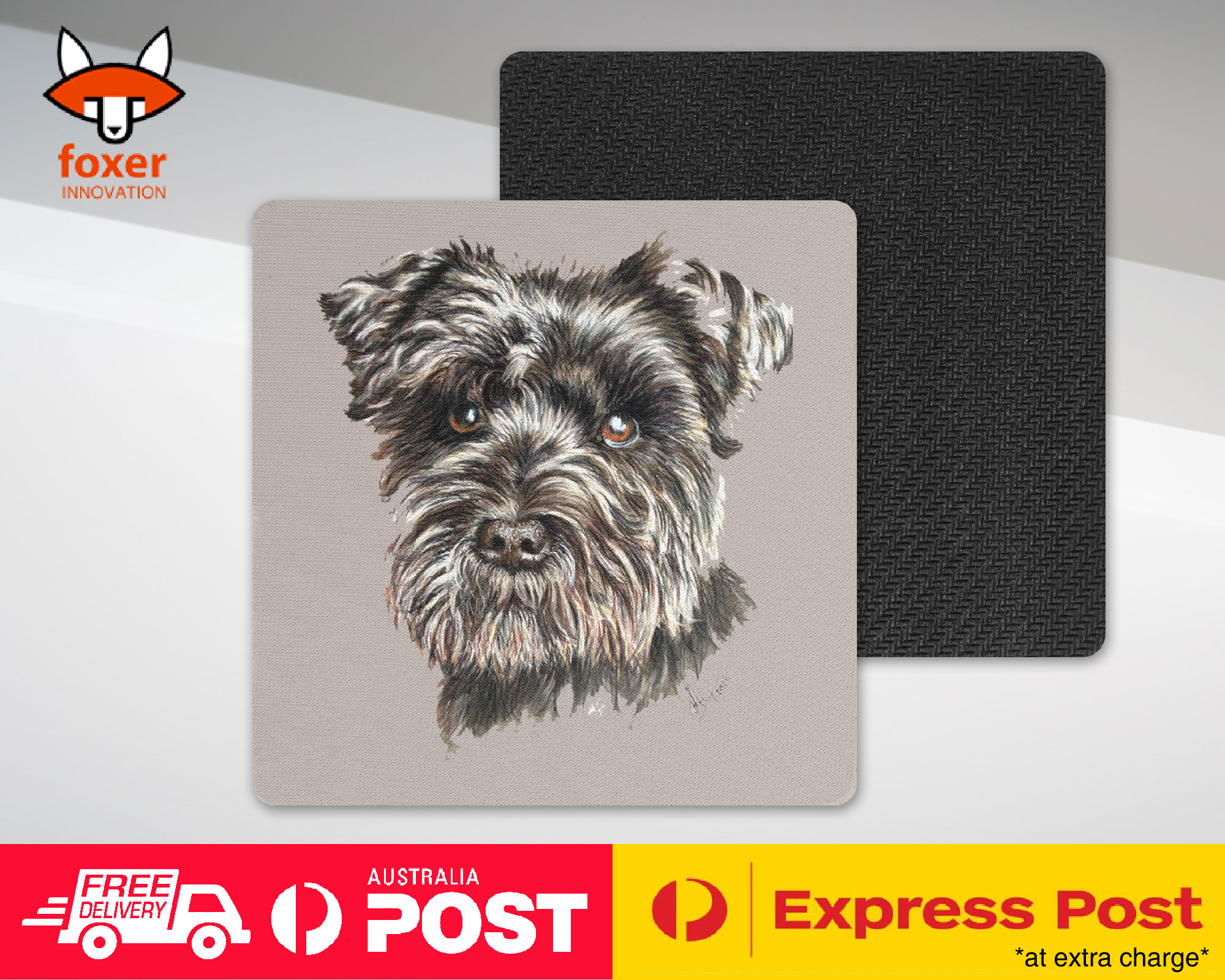 COASTER COFFEE DRINKING MAT|SCHNAUZER DOG 8 - Imagen 12 de 21