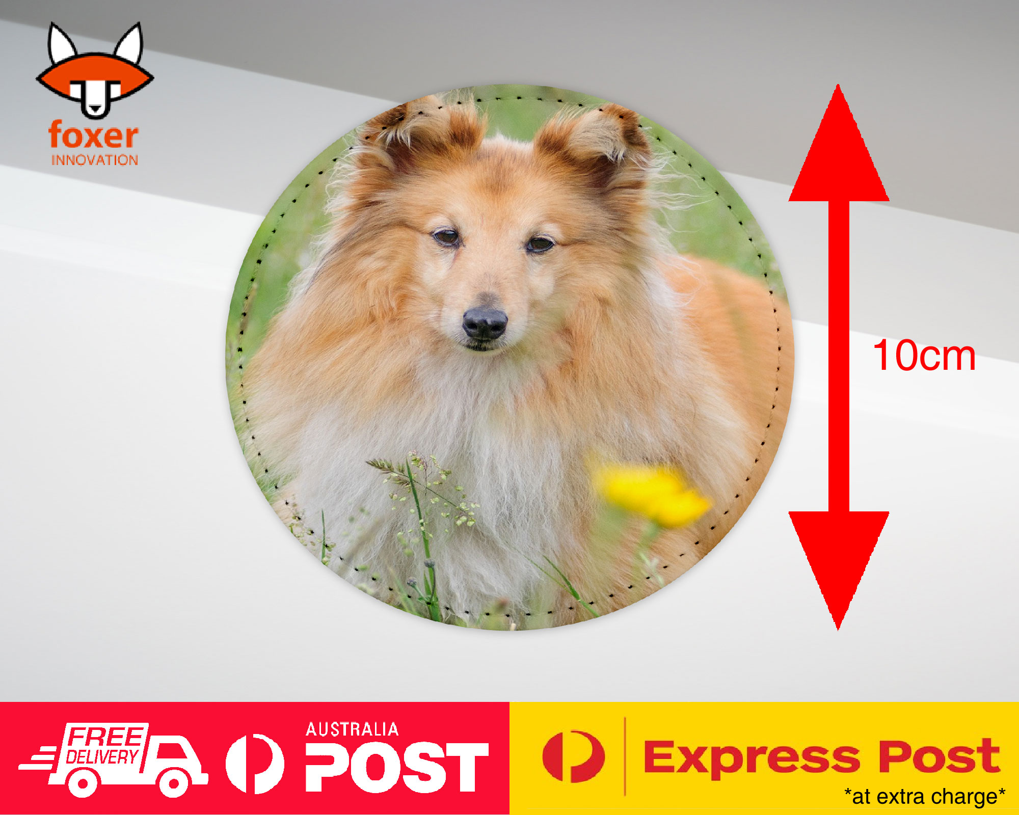 COASTER COFFEE DRINKING MAT|SHETLAND SHEEPDOG DOG 2 - Imagen 7 de 21