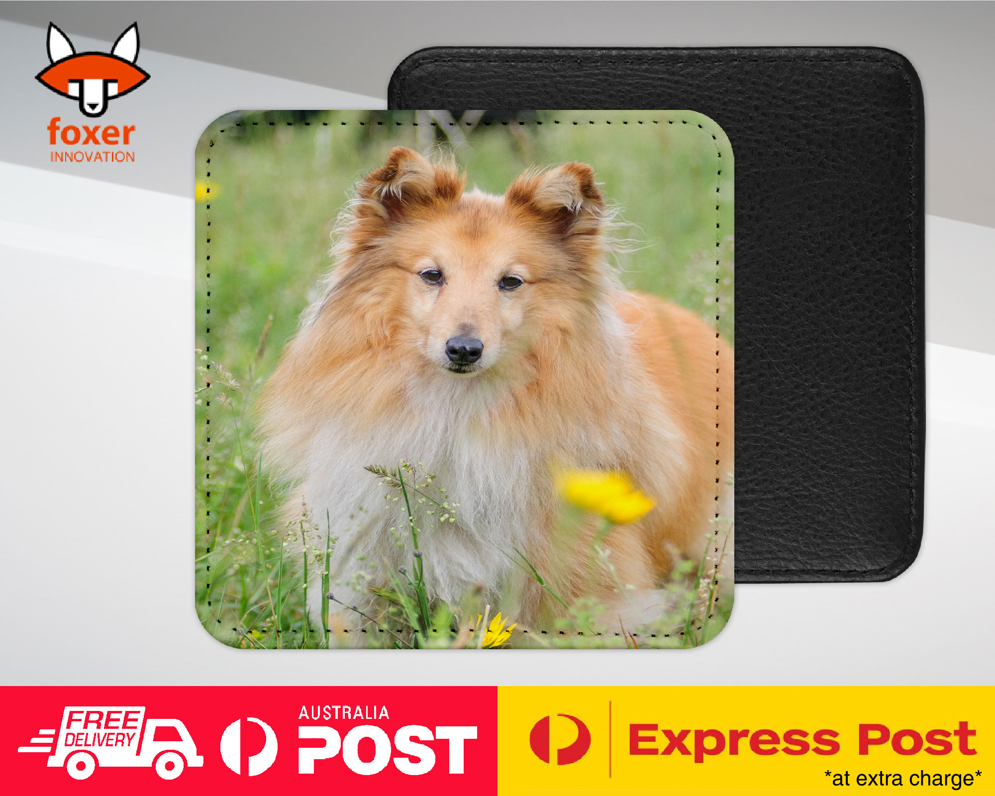 COASTER COFFEE DRINKING MAT|SHETLAND SHEEPDOG DOG 2 - Imagen 15 de 21