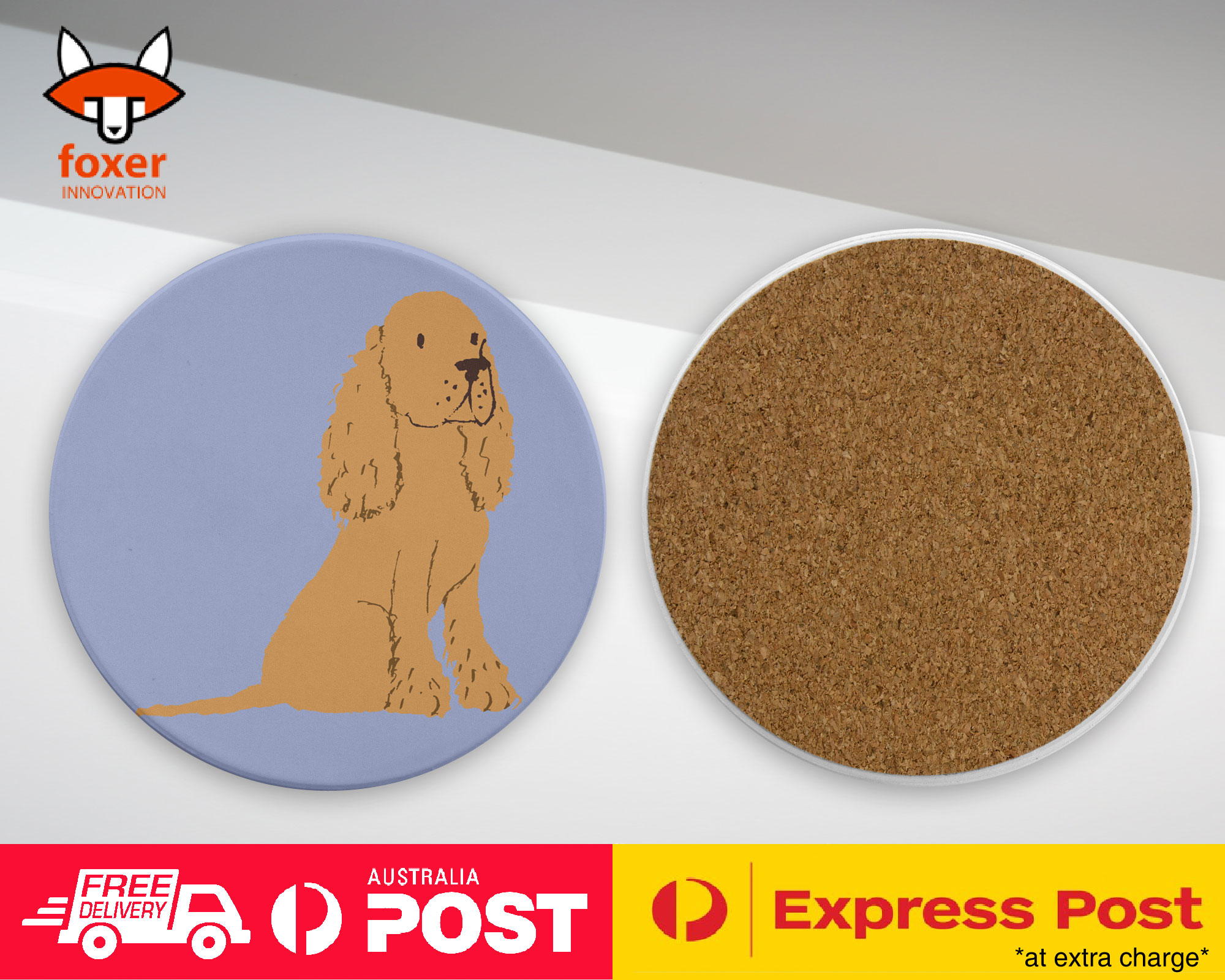 COASTER COFFEE DRINKING MAT|SPANIEL COCKER DOG 2 173