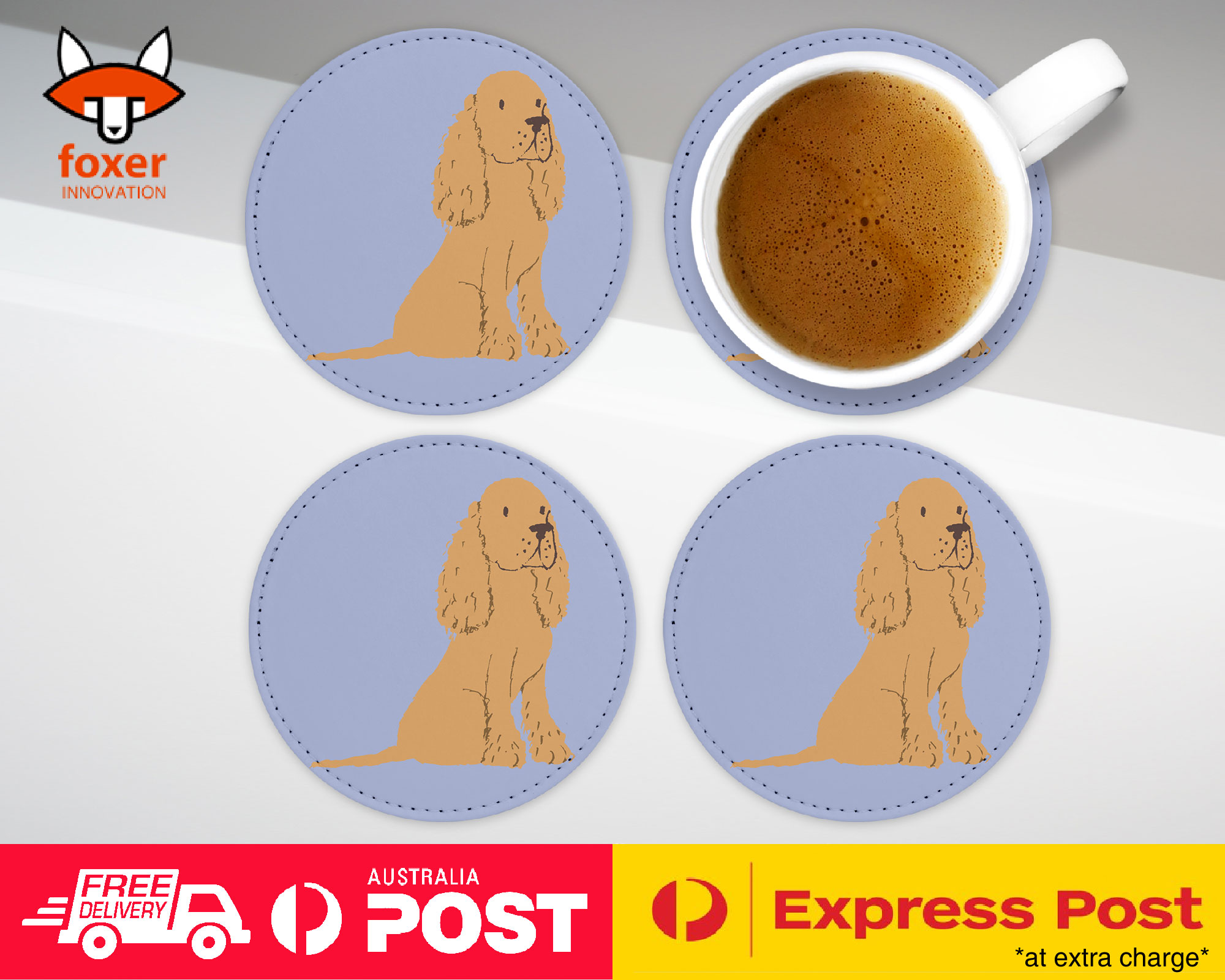 COASTER COFFEE DRINKING MAT|SPANIEL COCKER DOG 2 173