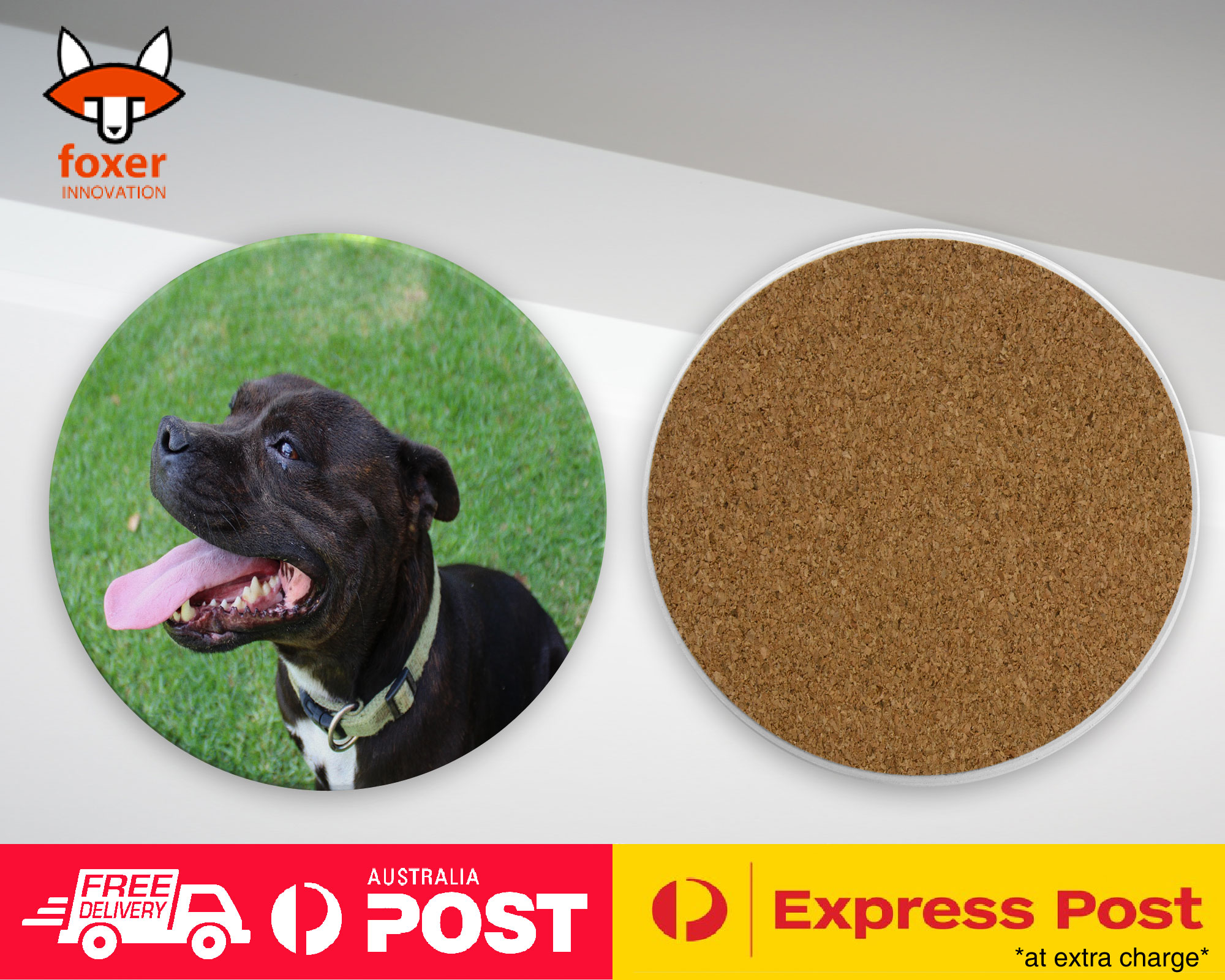 COASTER COFFEE DRINKING MAT|STAFFORDSHIRE BULL TERRIER 2