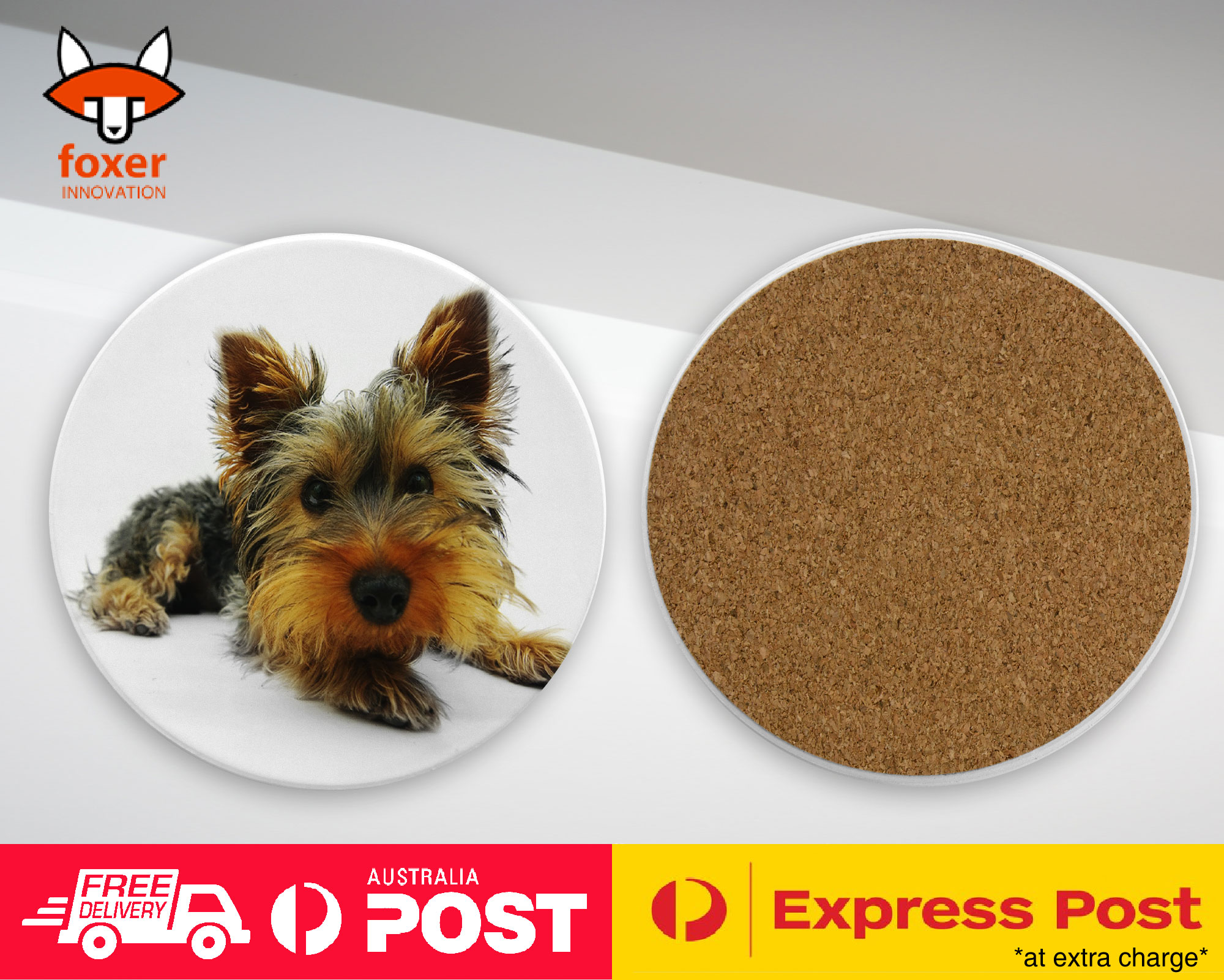 COASTER COFFEE DRINKING MAT|YORKSHIRE TERRIER DOG 6