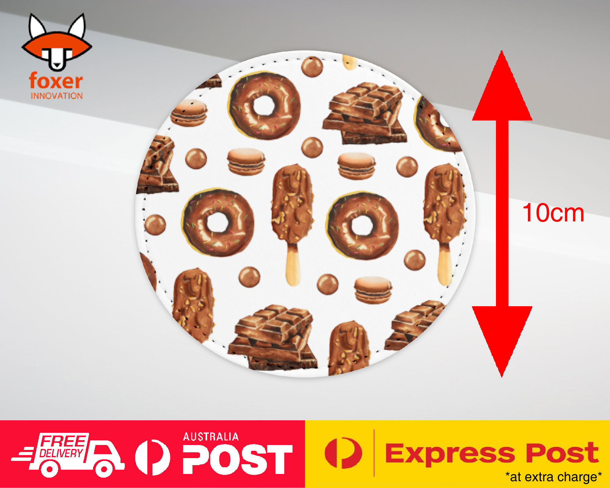 COASTER COFFEE DRINKING MAT|DONUT MACARON ICECREAM PATTERN