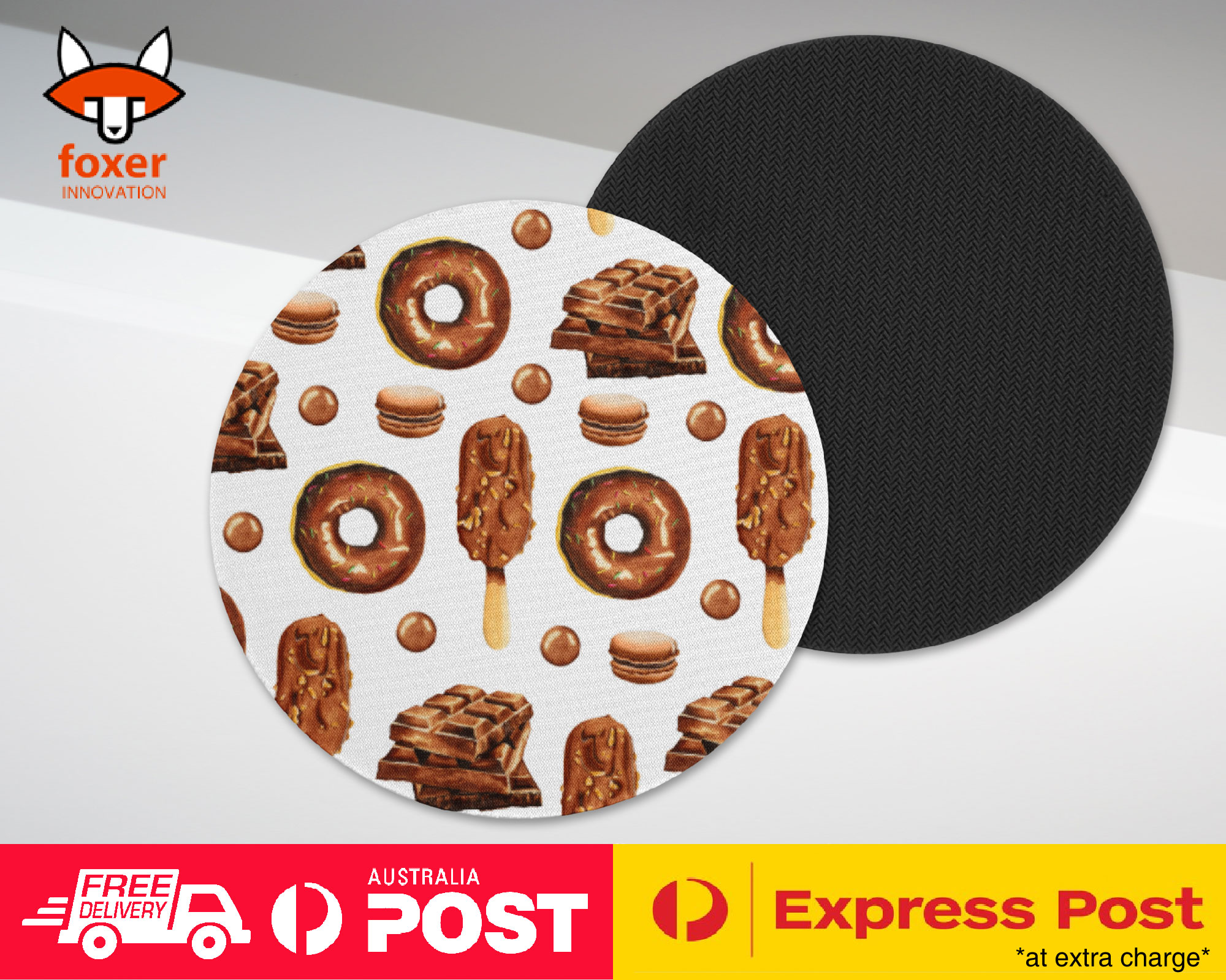 COASTER COFFEE DRINKING MAT|DONUT MACARON ICECREAM PATTERN