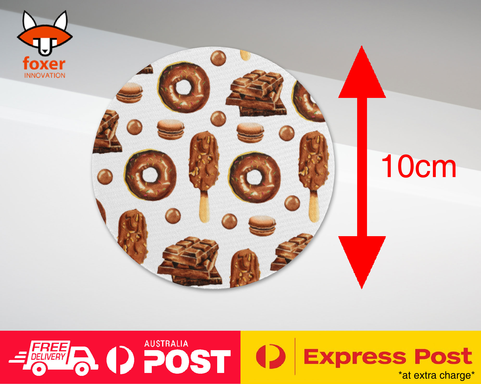 COASTER COFFEE DRINKING MAT|DONUT MACARON ICECREAM PATTERN