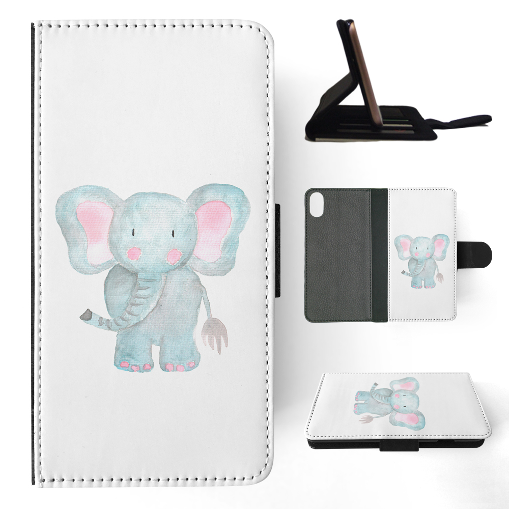 FLIP CASE FOR APPLE IPHONE|WATERCOLOR ELEPHANT - Picture 119 of 193