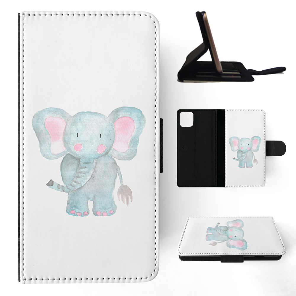 FLIP CASE FOR APPLE IPHONE|WATERCOLOR ELEPHANT - Picture 94 of 193