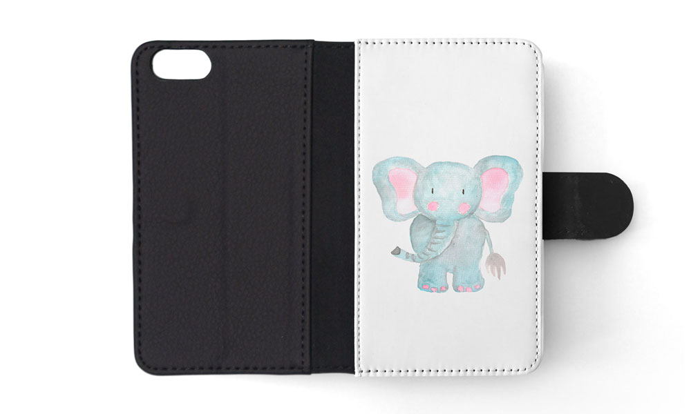 FLIP CASE FOR APPLE IPHONE|WATERCOLOR ELEPHANT - Picture 172 of 193
